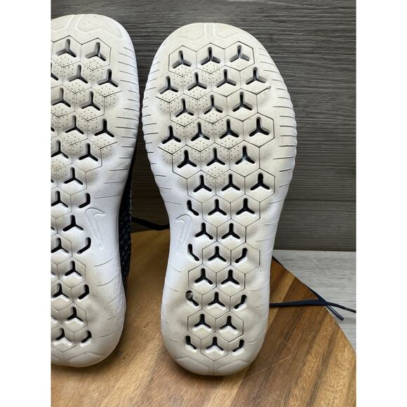 Nike Free RN Flyknit College Navy/White - 942838 400 Men’s 7.5 - Picture 10 of 11